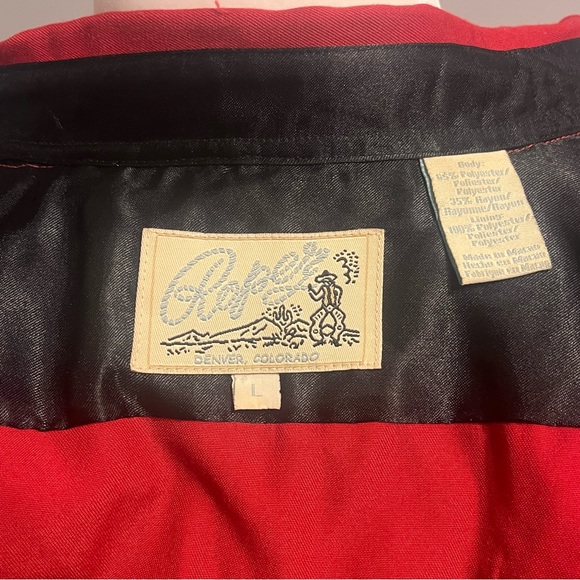 Roper Red and Black Western Shirt with Star Burst Design - Picture 13 of 13